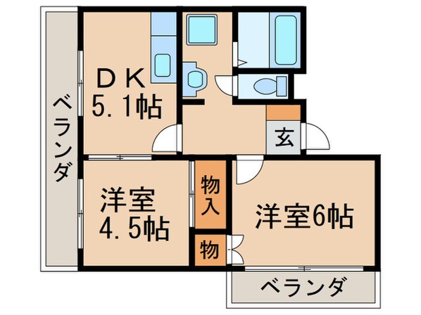 サニ－クレストの物件間取画像